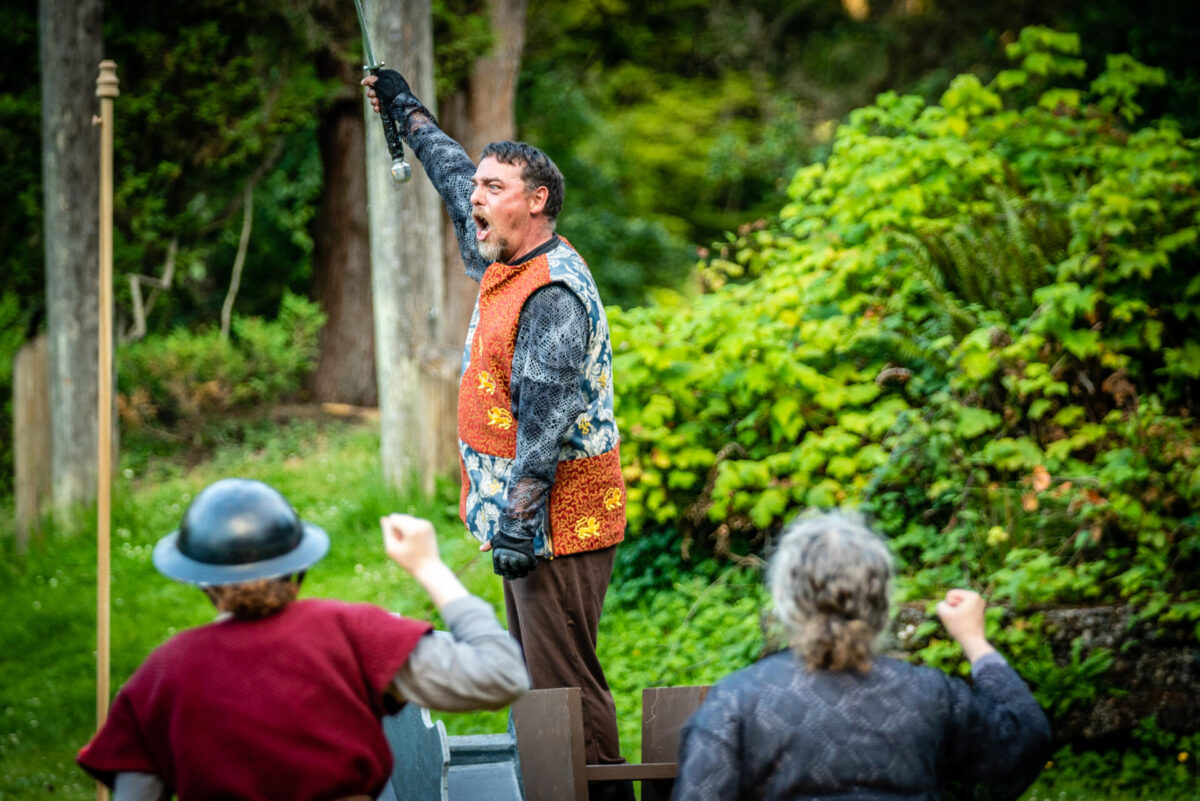 Matthew Gilbert as Henry V. Photo by Jennifer Crooks