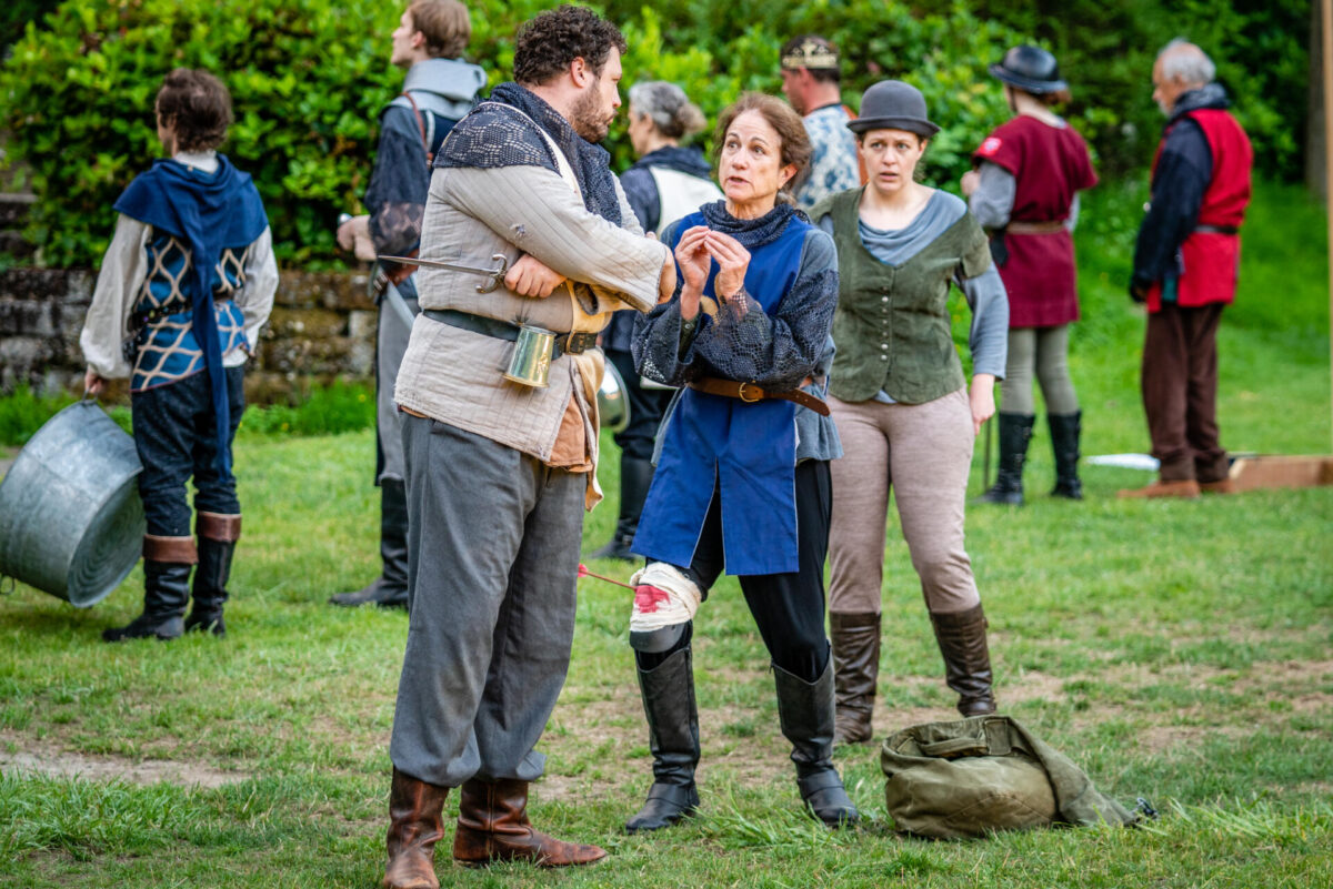 The cast of Henry V. Photo by Jennifer Crooks