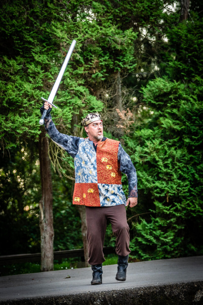 Matthew Gilbert as Henry V. Photo by Jennifer Crooks