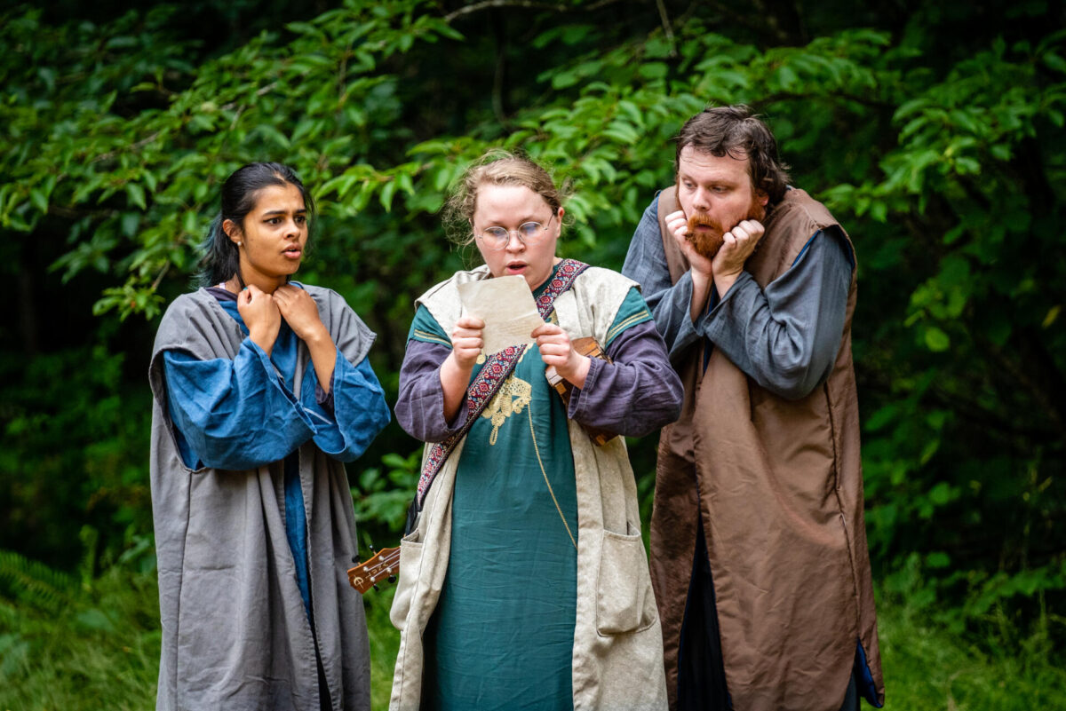 Akhila Narayanan, Rachel Ruby Squires, Jonathan Swindle. Photo by Jennifer Crooks.